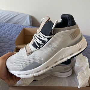 On Running Cloudtec Sneakers - White and Sand with Black